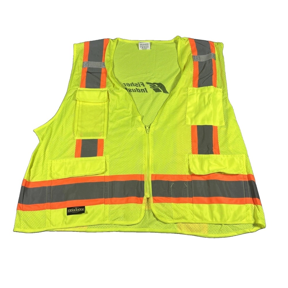 Radians Hi-Vis Vest Mens 2XL Type R Class R Radwear Reflective Safety Yellow